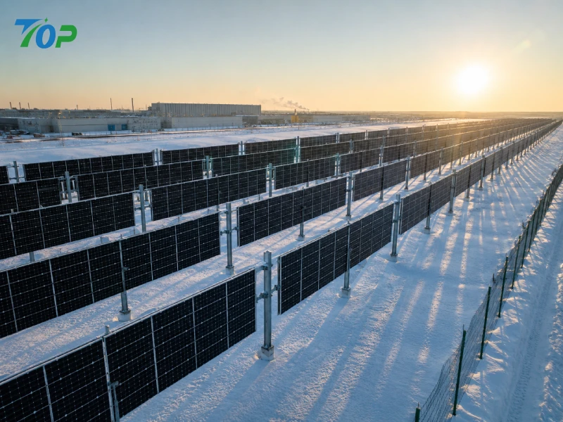 Vertikali saulės energija snieguotuose regionuose: vertikalių PV sistemų inžineriniai pranašumai žiemos sąlygomis